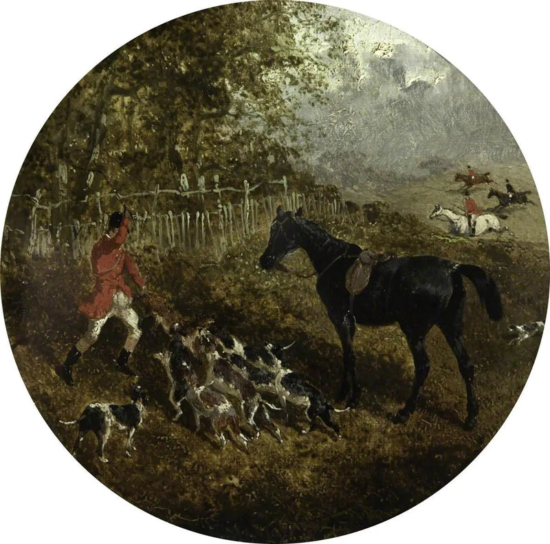 Eight circular scenes of fox hunting: the kill - John Frederick Herring, Sr.