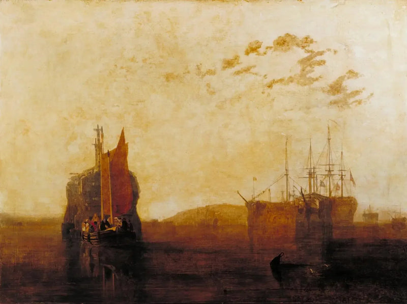 Hulks in the Tamar - J. M. W. Turner