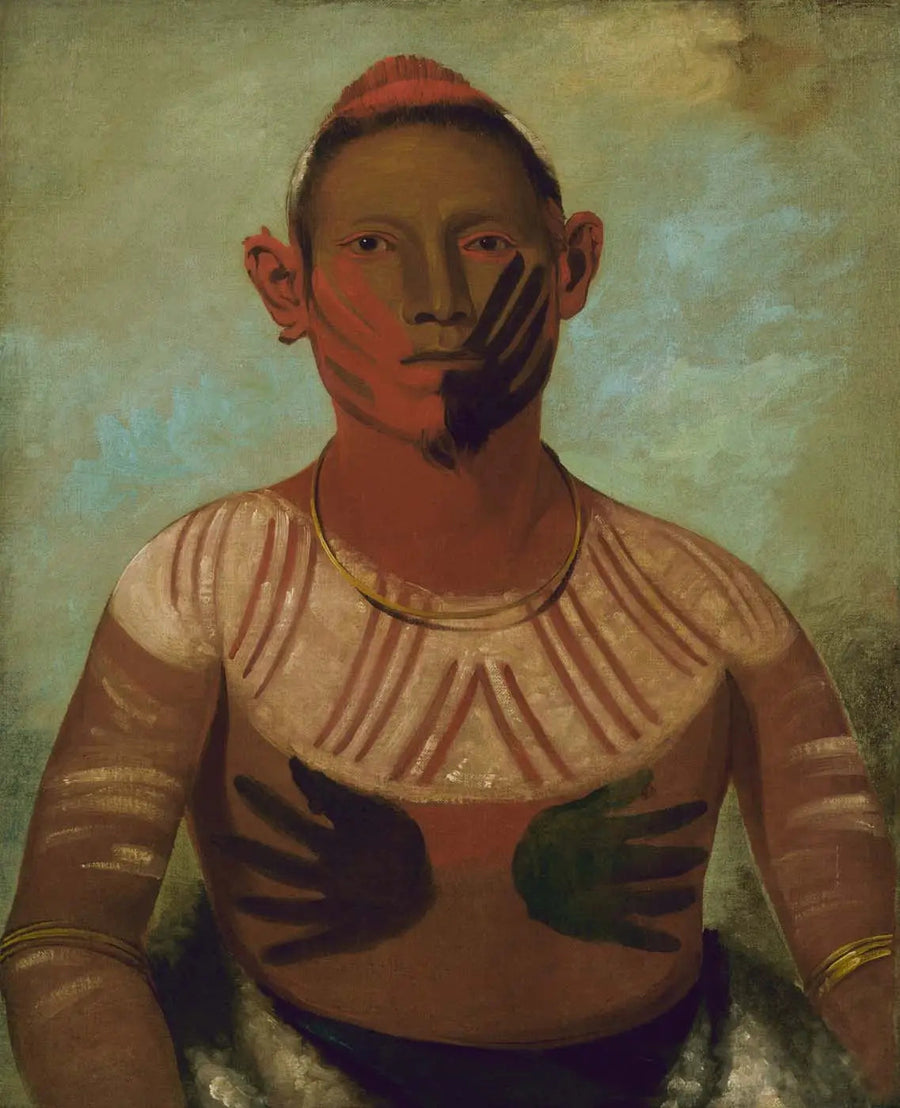 I-o-wáy, one of the principal warriors of Black Hawk - George Catlin