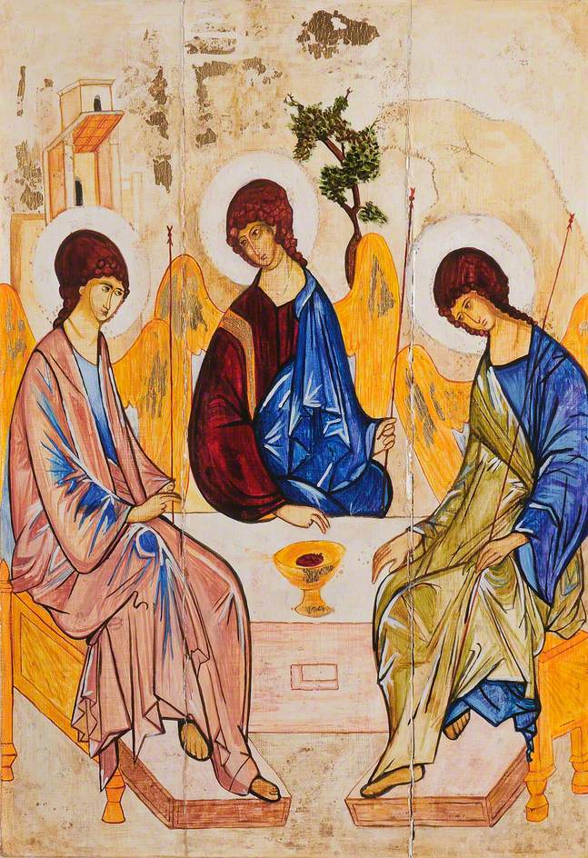 Icon representing the Trinity of the Old Testament (Abraham's Hospitality) - Andrei Rublev