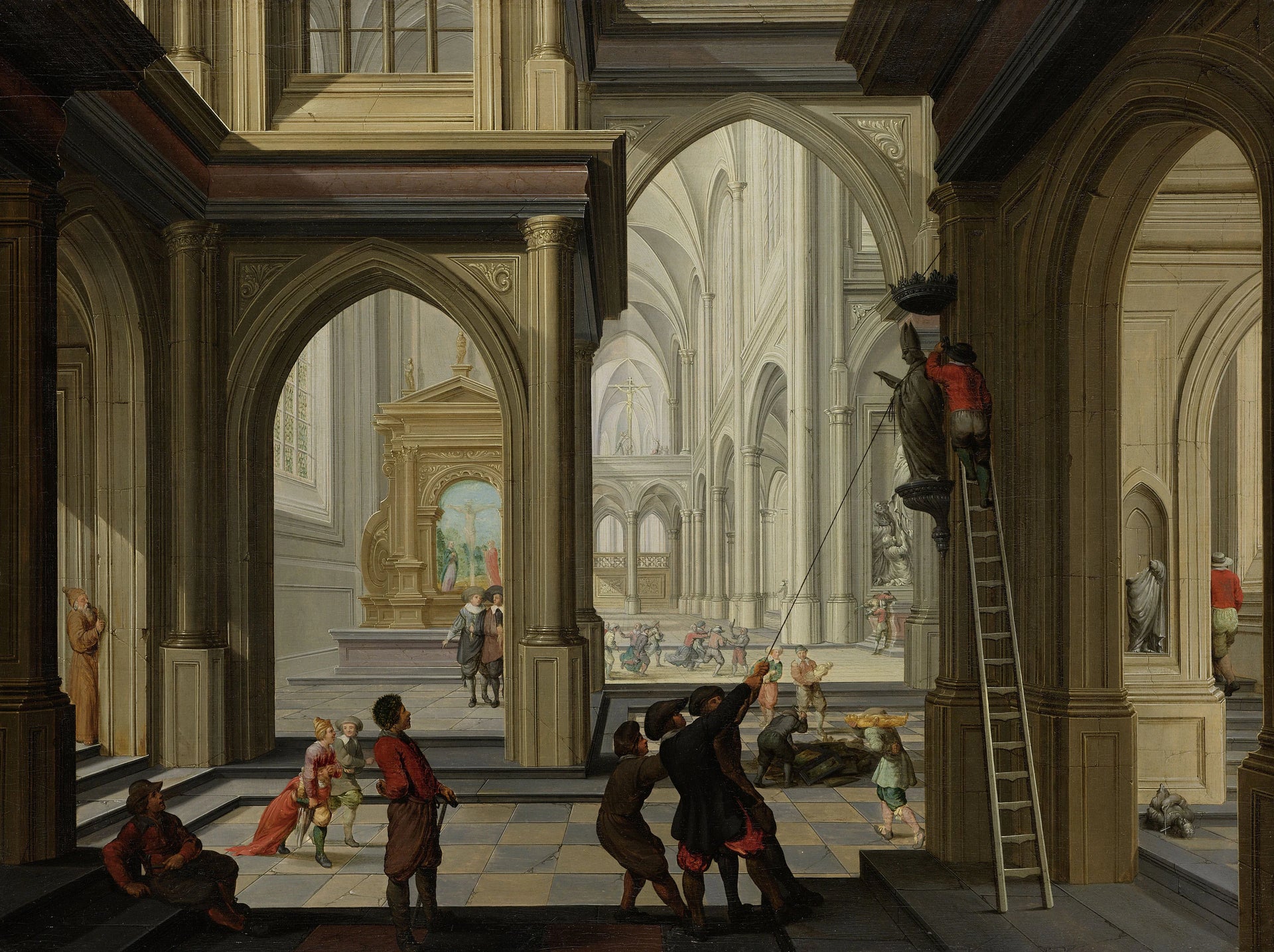 Iconoclasme dans une église - Dirk van Delen