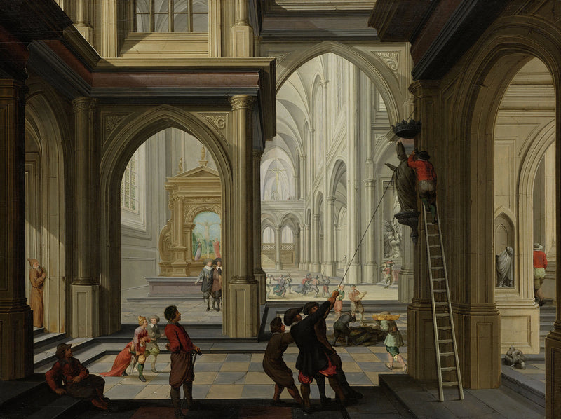 Iconoclasme dans une église - Dirk van Delen