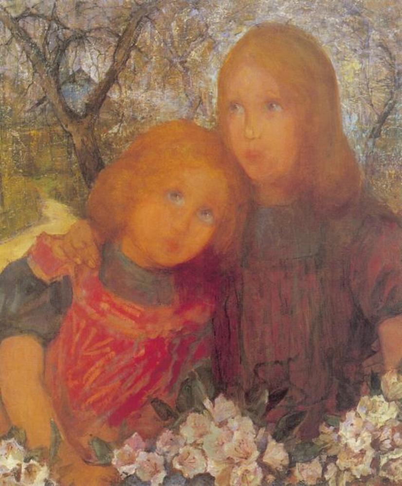 Reproduction du tableau « Idylle printanière - Piet Mondrian » par Alpha Reproduction en peinture à l’huile