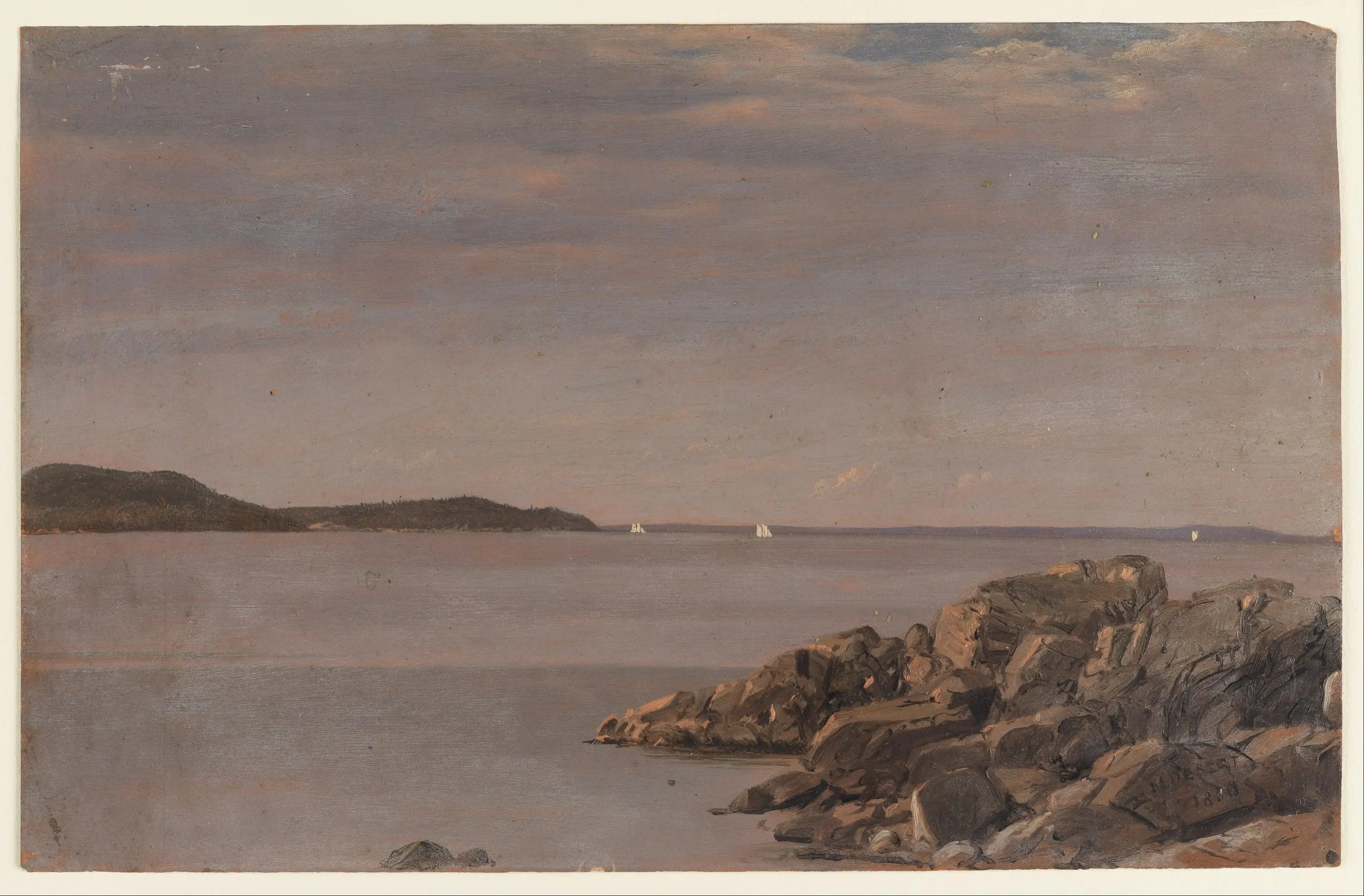 Île des Monts Déserts côte du Maine - Frederic Edwin Church - Alpha Reproduction