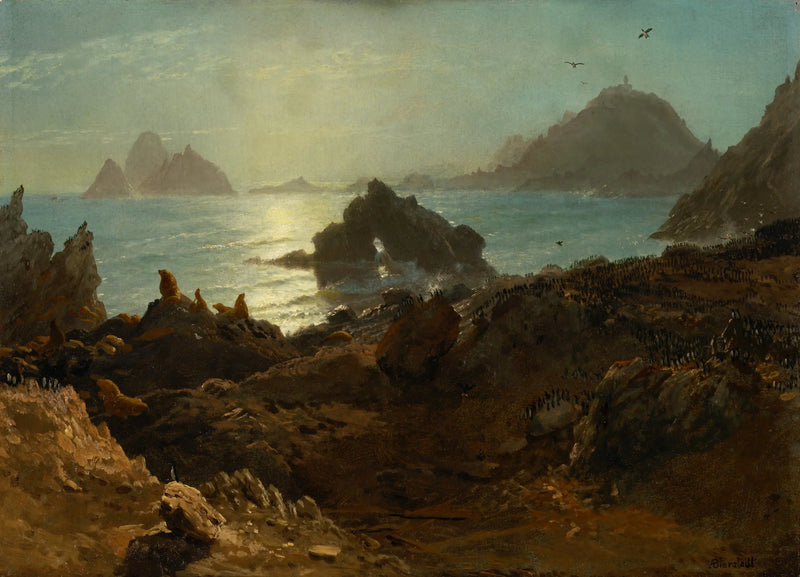 Farallon Islands, Pacific Ocean, California - Albert Bierstadt