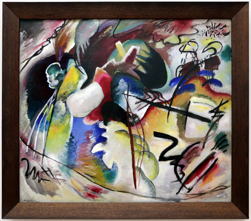 Image with a white shape - Vassily Kandinsky