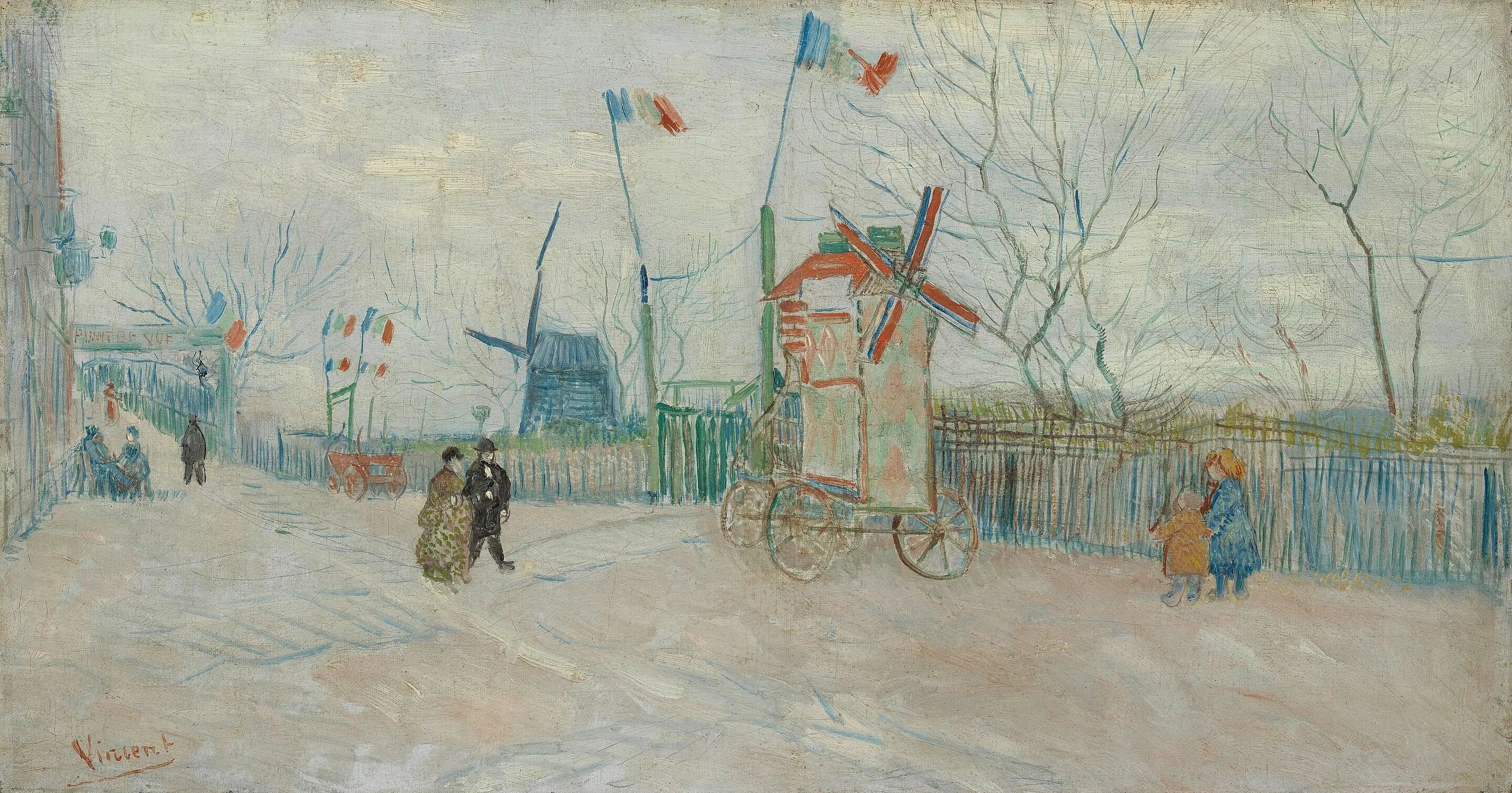 Reproduction du tableau « Impasse des Deux Frères - Vincent van Gogh » par Alpha Reproduction en peinture à l’huile