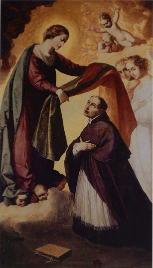 Imposition de la chasuble à Saint Ildephonse - Francisco de Zurbarán