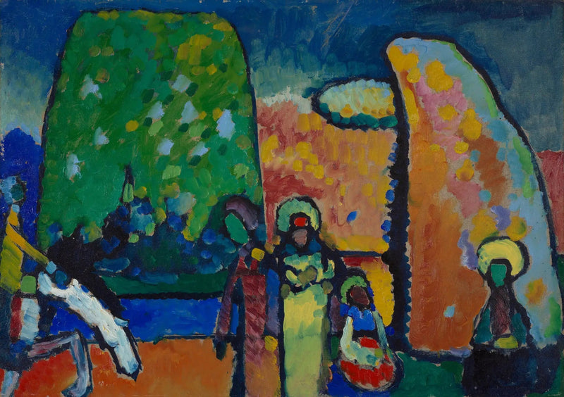 Improvisation No. 2 Funeral March (Study) - Vassily Kandinsky