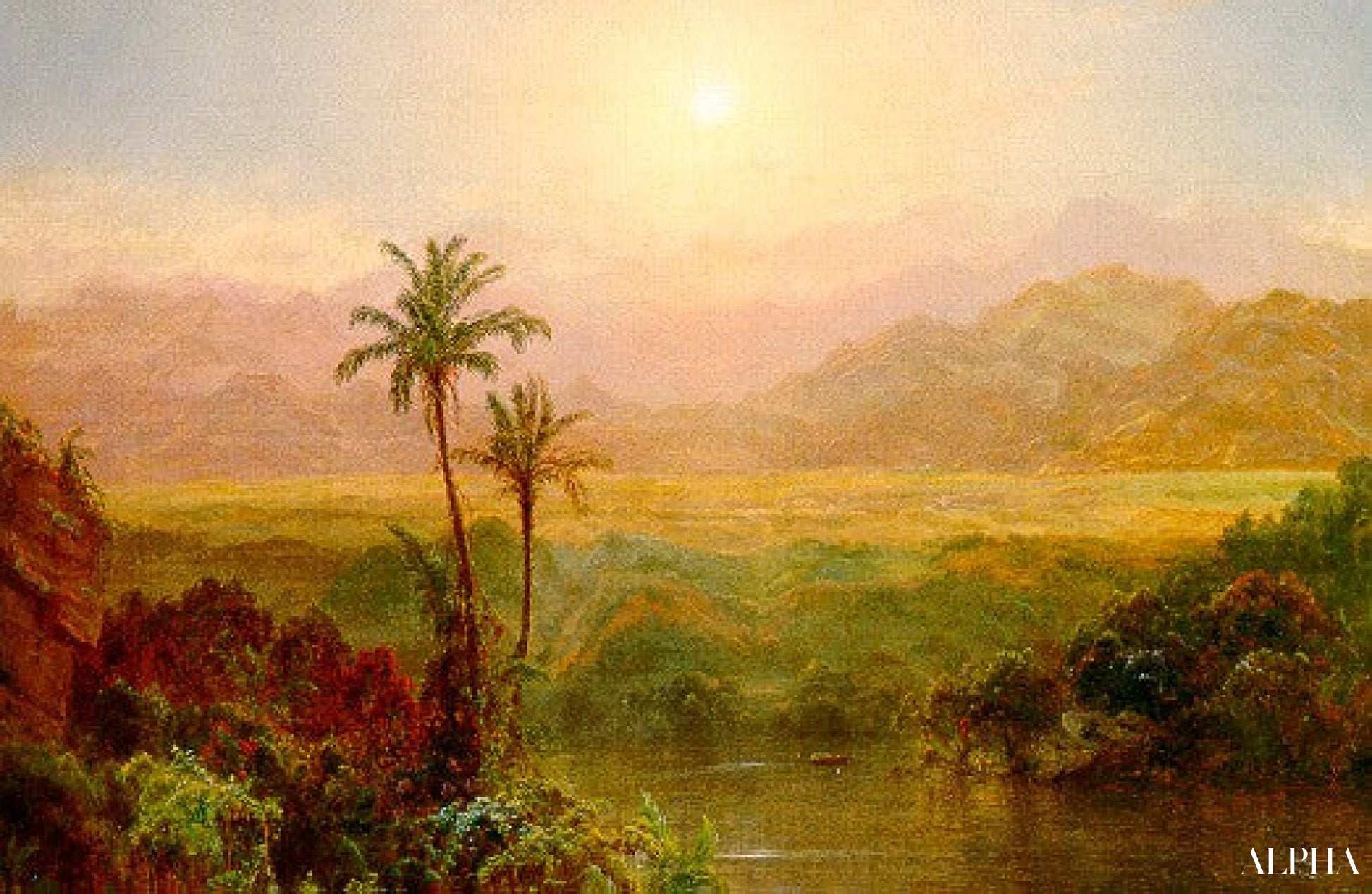 In the Andes - Frederic Edwin Church - High-end reproductions of paintings and artworks