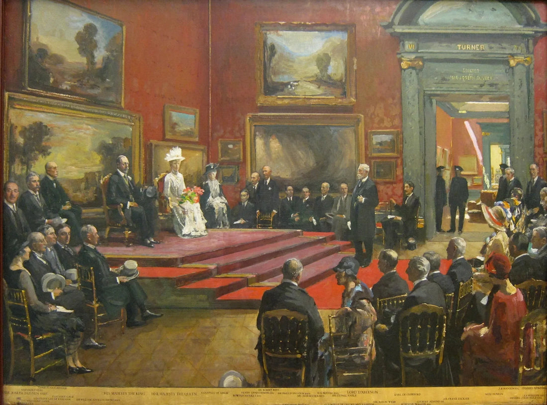 Opening of the Modern Foreign and Sargent galleries at the Tate Gallery, June 26, 1926 - John Lavery