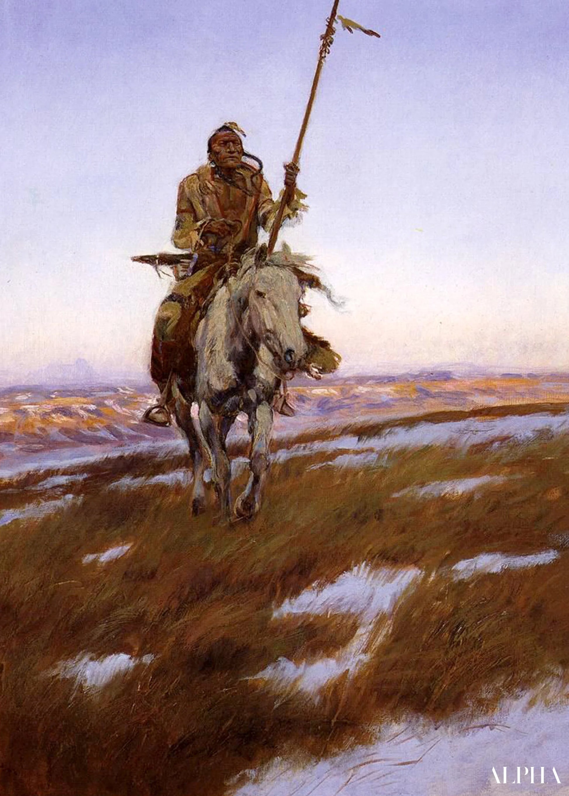Indien Cree - Charles Marion Russell - Reproductions de tableaux et peintures haut de gamme