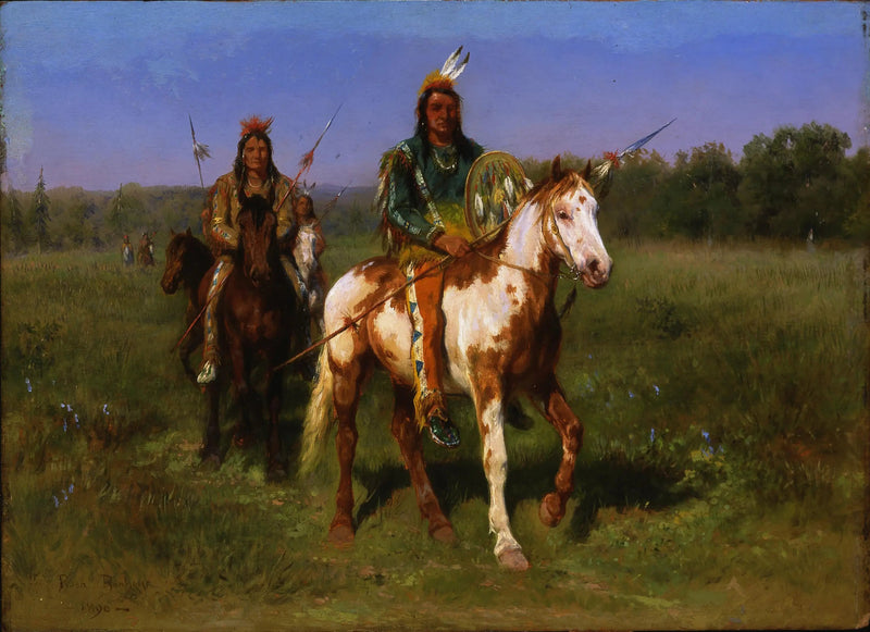 Indians on horseback armed with lances - Rosa Bonheur