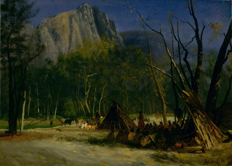 Indians at the Council, California - Albert Bierstadt