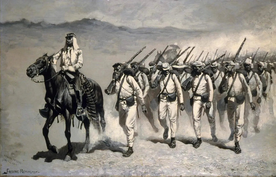 Mexican Infantry "En marche" - Frederic Remington