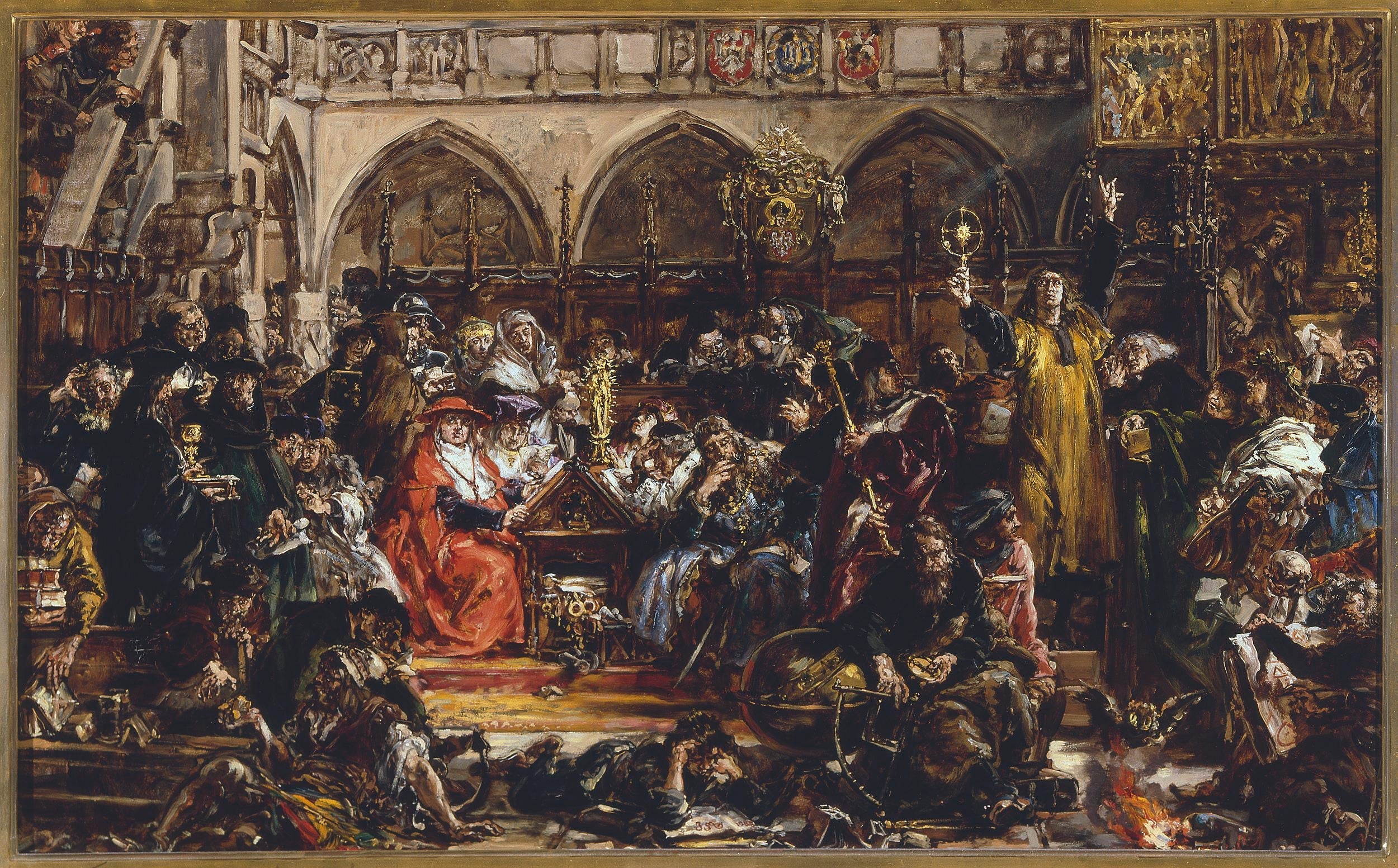 Influence of the university on the country, from the series "Histoire de la civilisation en Pologne" - Jan Matejko