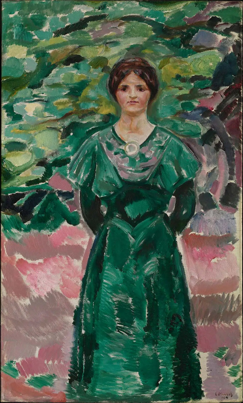Ingeborg in Green - Edvard Munch