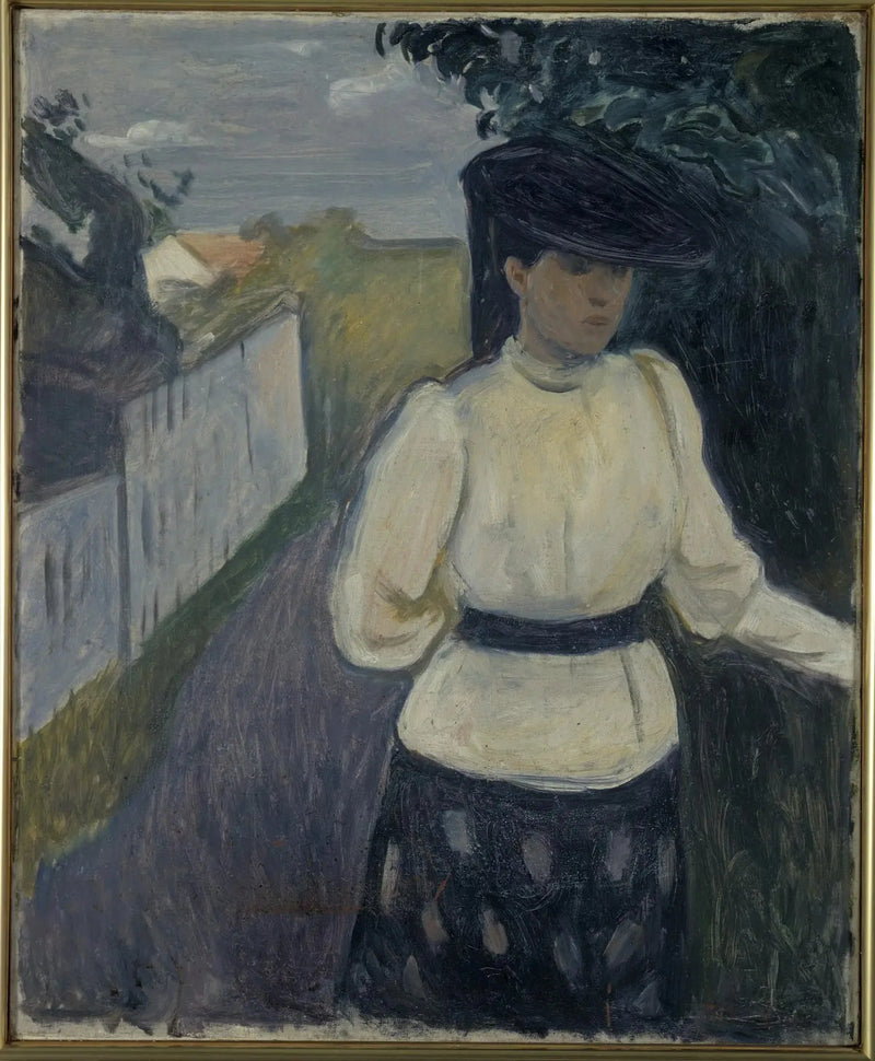 Inger in a White Blouse - Edvard Munch