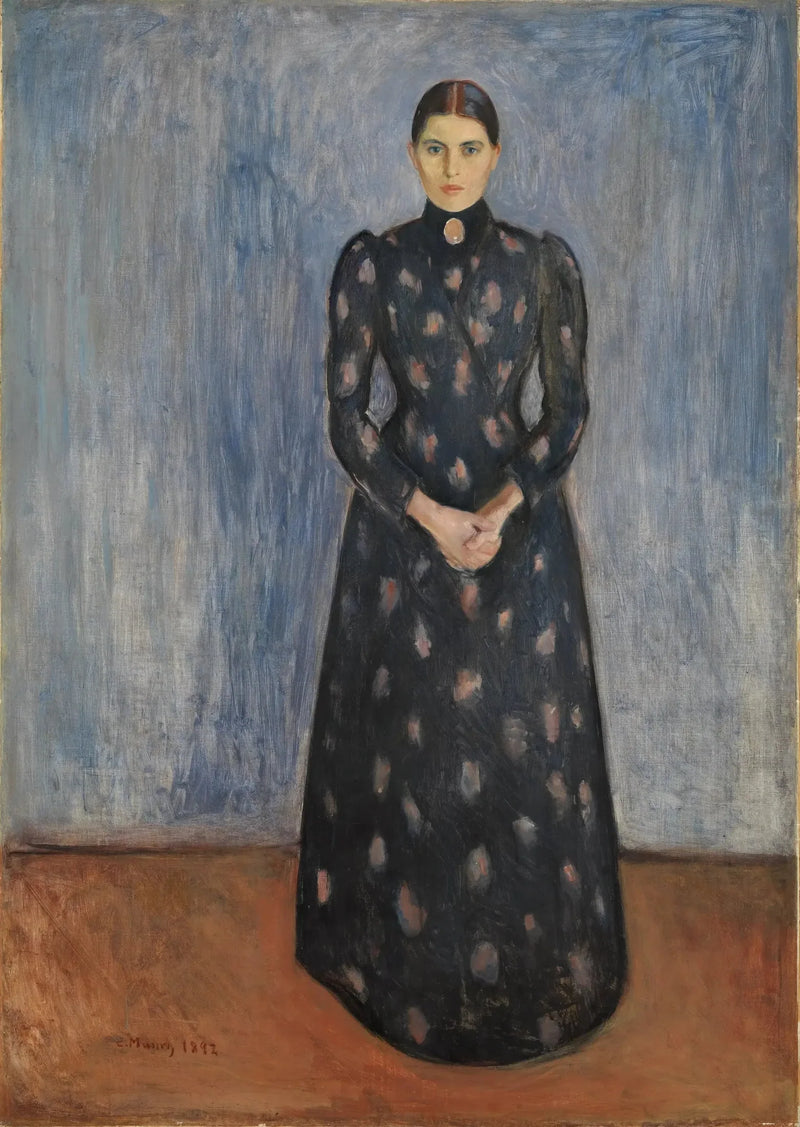 Inger in Black and Purple - Edvard Munch