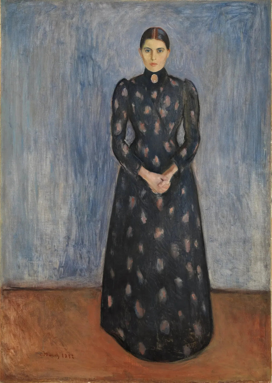 Inger in Black and Purple - Edvard Munch