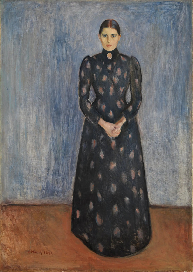 Inger in Black and Purple - Edvard Munch