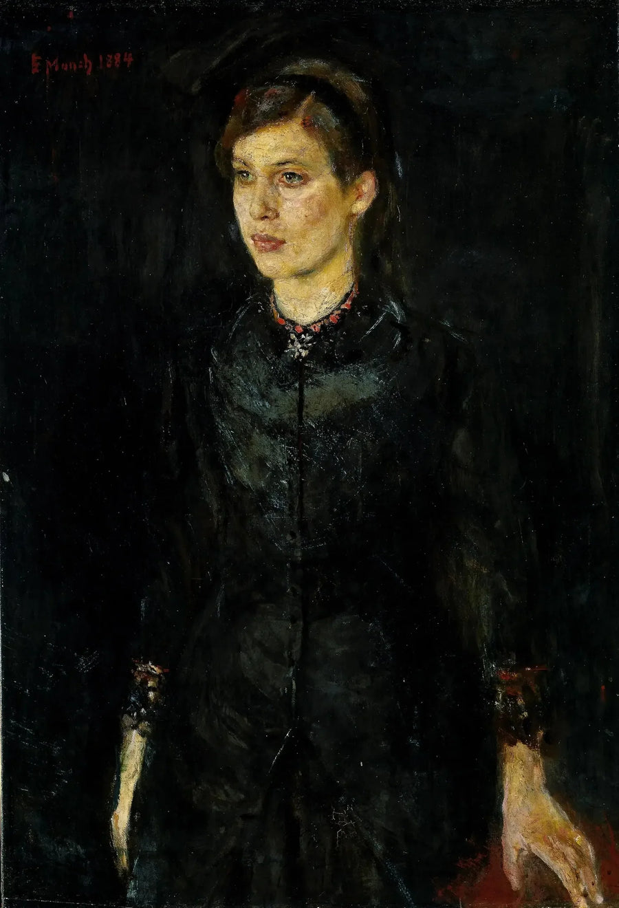 Inger Munch in Black - Edvard Munch