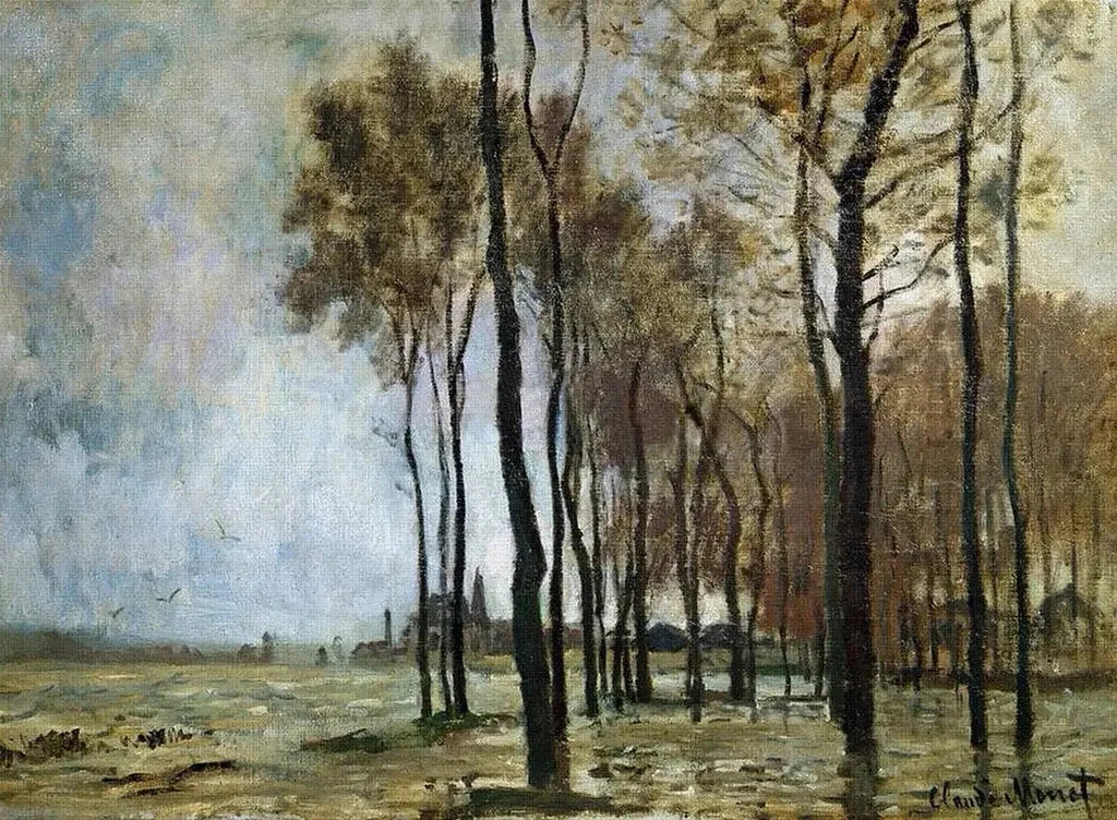 L’Inondation à Argenteuil W252 par Claude Monet, hiver 1872–1873, Artizon Museum