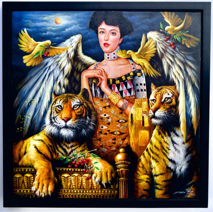 Inspiration of Adele Bloch-Bauer | 80 x 80 cm