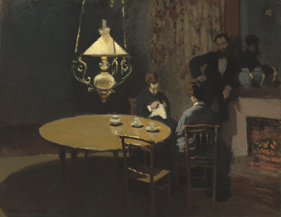 Interior, after dinner W130 - Claude Monet