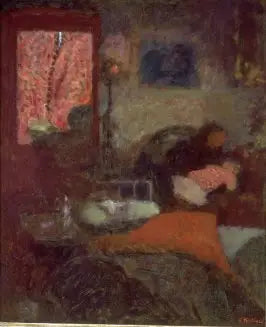 Interior with Mother and Child - Édouard Vuillard