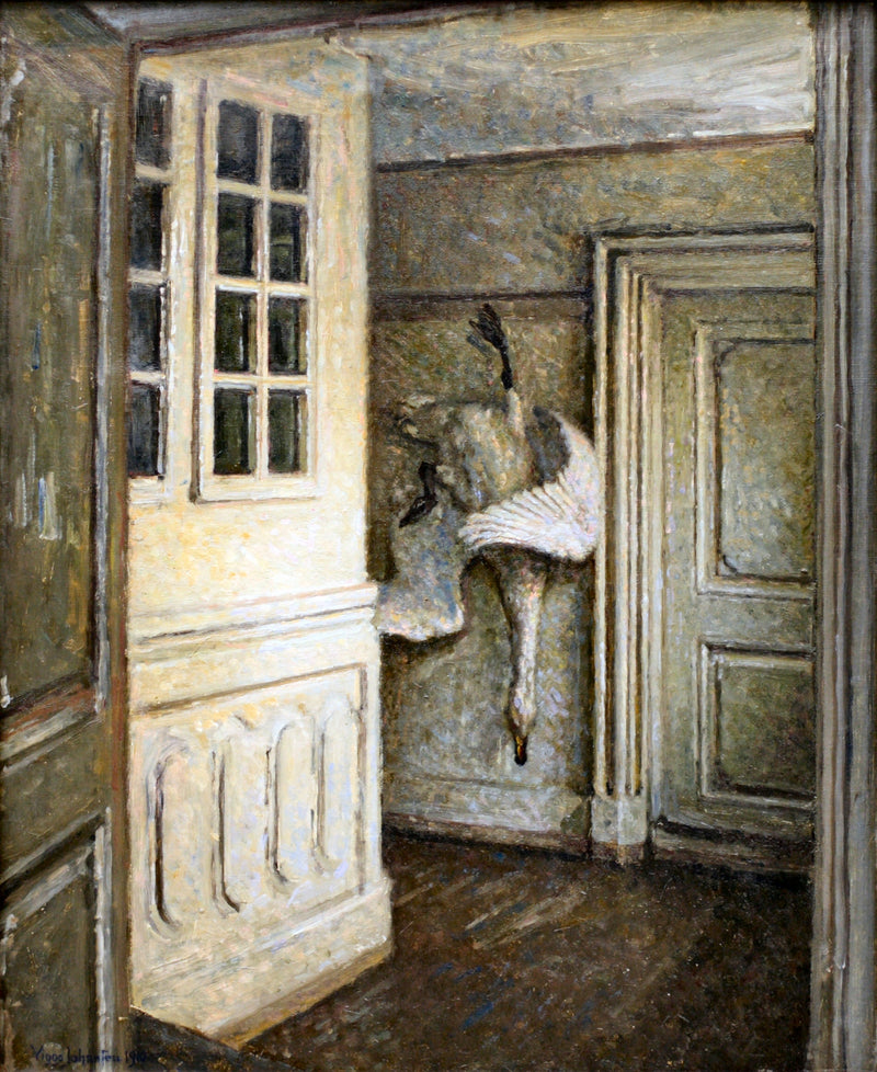 Interior with a Dead Swan - Viggo Johansen