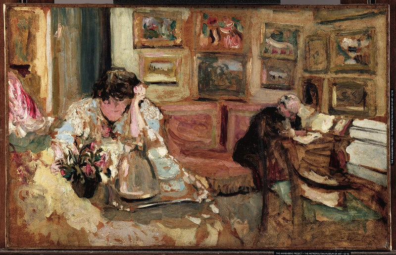Interior at Mrs. Hessel's - Édouard Vuillard