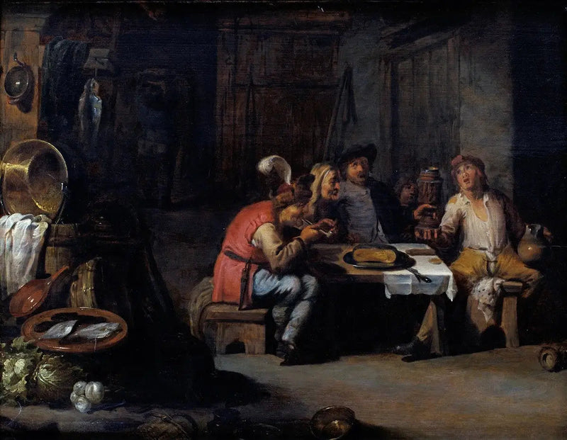 Interior of a brewery - David Teniers the Younger