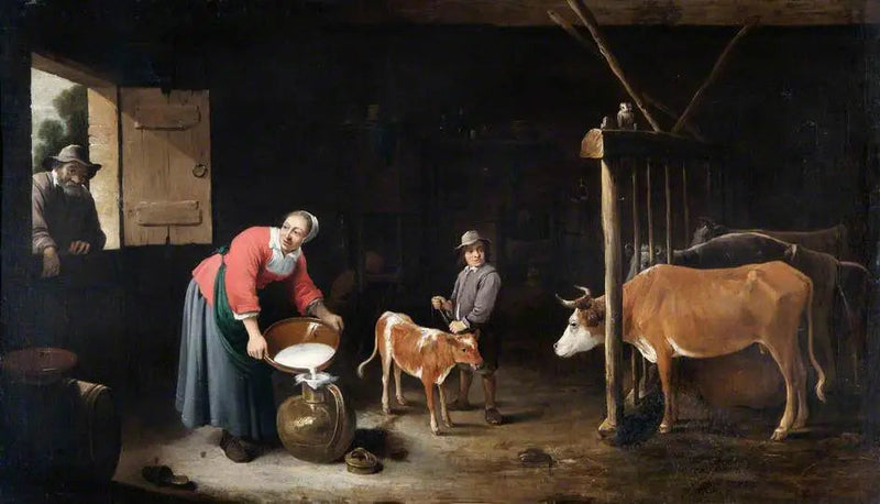 Interior of a Stable - David Teniers the Younger