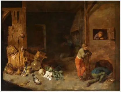 Interior of a farm - David Teniers the Younger