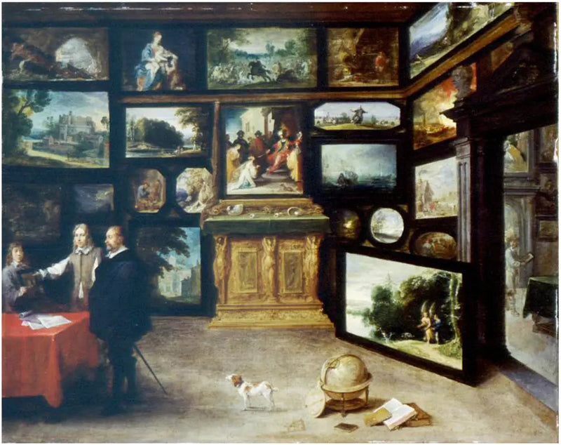 Interior of a painting gallery - David Teniers the Younger