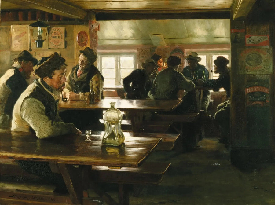 Interior of a Tavern - Peder Severin Krøyer