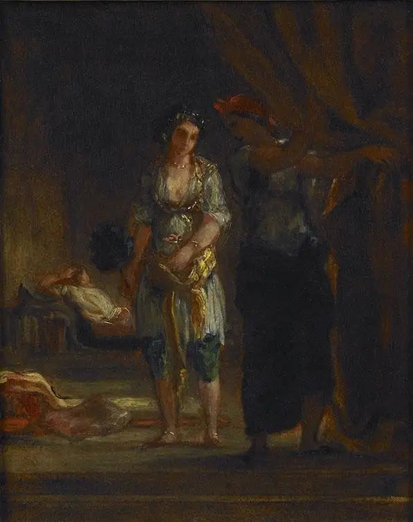 Harem Interior in Oran - Eugène Delacroix