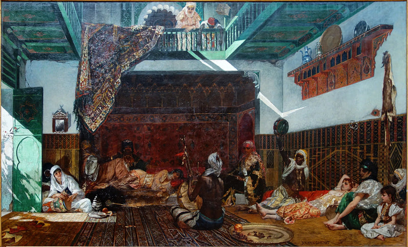 Interior of a Harem in Morocco - Jean-Joseph Benjamin-Constant