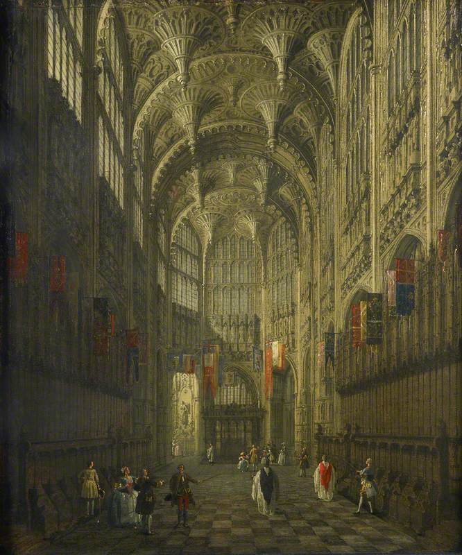 Interior of the Henry VII Chapel, Westminster Abbey - Canaletto