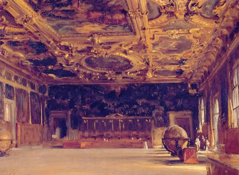 Interior of the Doge's Palace - John Singer Sargent