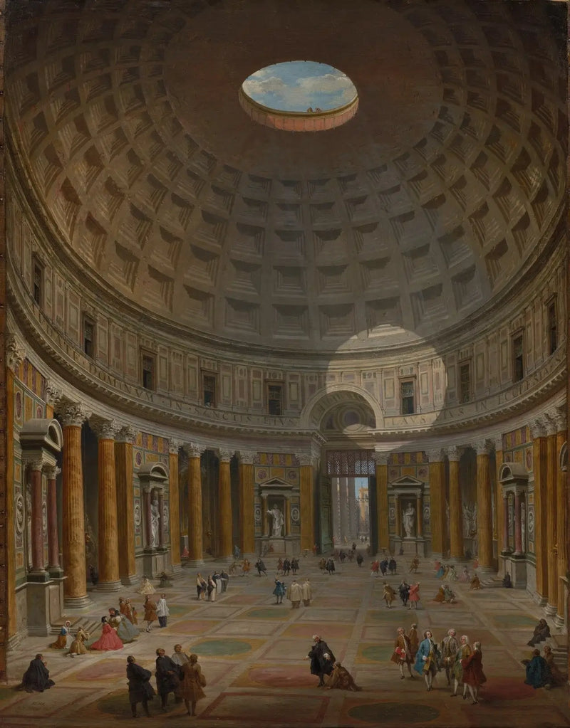 Interior of the Pantheon, Rome - Giovanni Paolo Panini