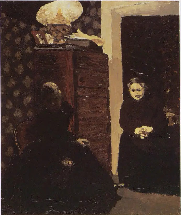 Interior, evening effect - Édouard Vuillard