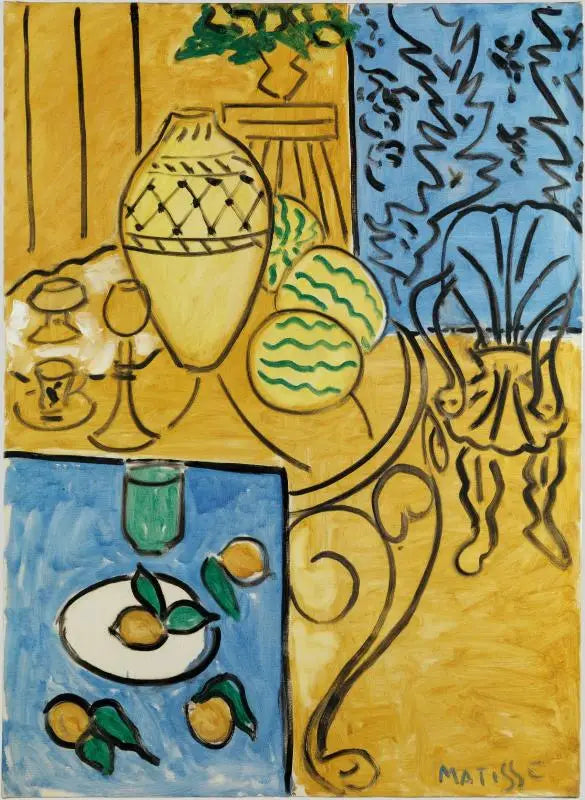 Yellow and Blue Interior - Henri Matisse