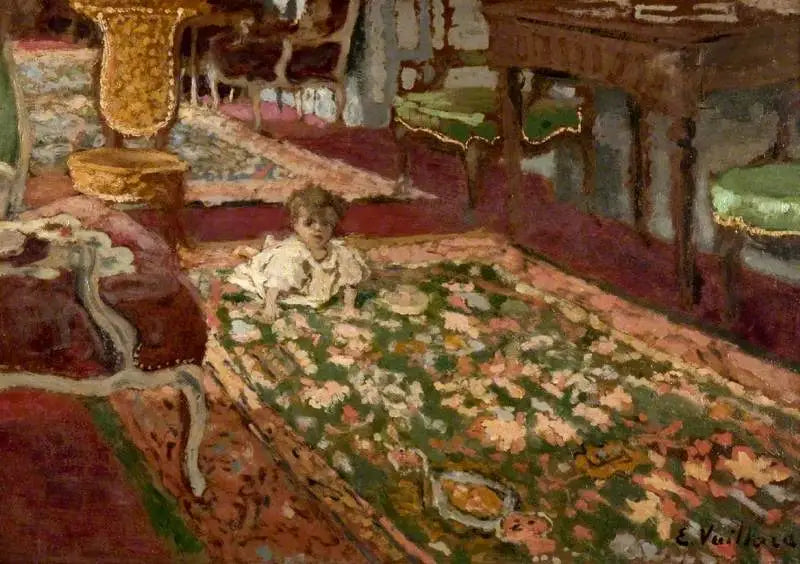 Interior: The living room - Édouard Vuillard