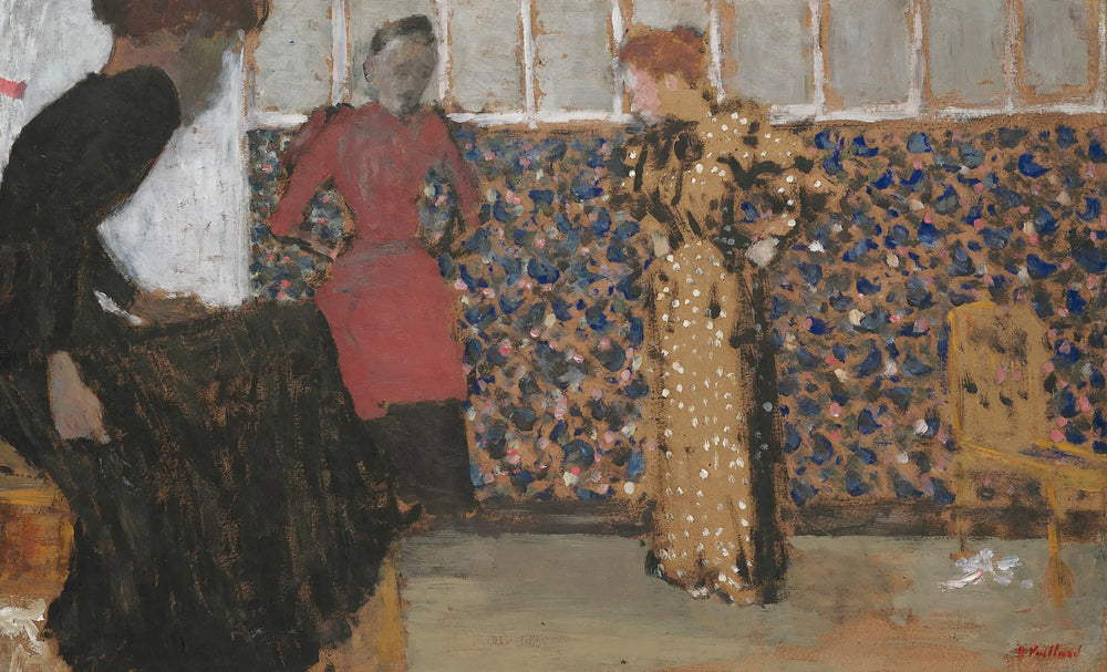 Intérieur trois femmes en conversation - Édouard Vuillard - Alpha Reproduction