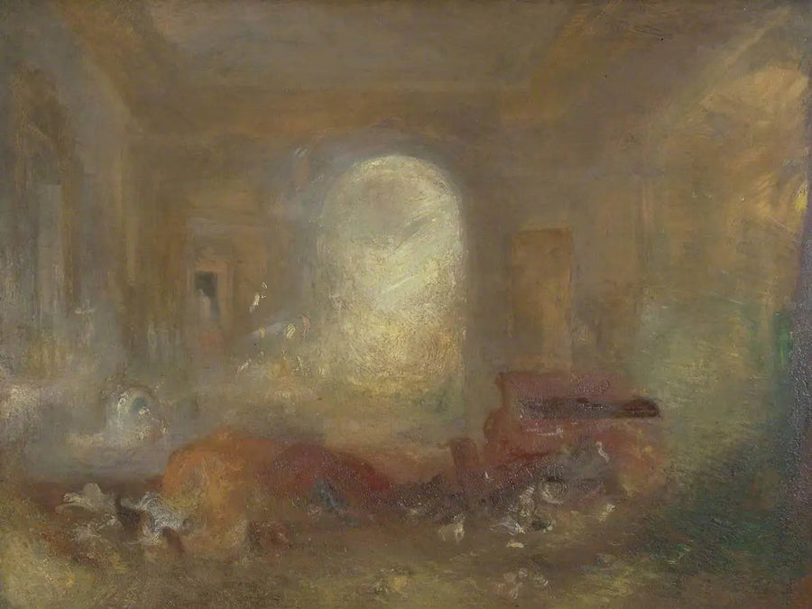 Interior of a Great House: The Drawing Room, East Cowes Castle - J. M. W. Turner