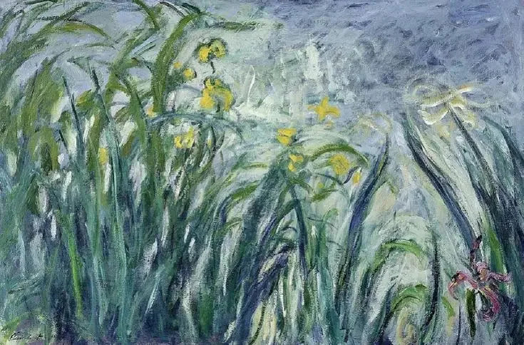 Yellow and Purple Irises - Claude Monet