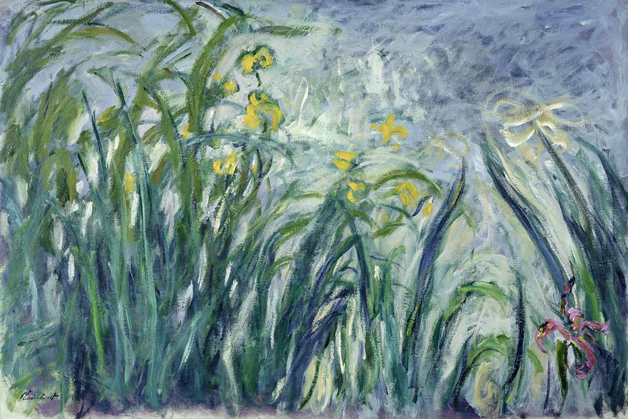 Yellow and Purple Irises - Claude Monet