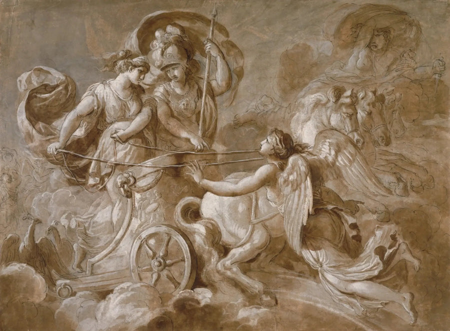 Iris Approaching Athena and Hera - Louis Jean François Lagrenée